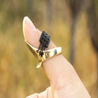 2pcs Archery Thumb Ring 18-24mm Brass Fingerguards Protect Gear Bow Target Shoot