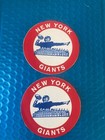 4 New York Giants Original Vintage 60s Team Logo Round Sticker Decal Patch 3 nfl