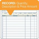 Adams Sales Order Book Carbonless  White canary  5-9 16 X 8-7 16  50 Sets 20 Pk