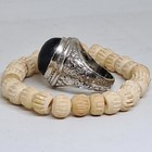 1 Set Habhab Badr Tameng Wojo Attach Magnet Stone In Ring And Kinasih Bracelet