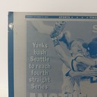 2001 Ny Daily News Printing Plate - Yankees Al Champs  grand Slam  4-peat