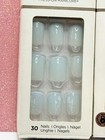 Kiss Impress No Glue Press-on Nails Manicure Short Pastel Blue Pink Lot Of 3