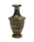 Spanish Toledo Gold Damascene And Carved Agate Scent Bottle  19th Century 