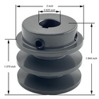 2ak20-5 8 Double Groove Pulley v Belt Pulley 5 8 Inch Bore 2  Od mechanical P   