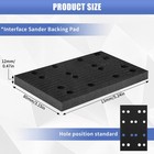 Fmtyaoiu 2 Pcs Soft Foam Sanding Pads Interface 80 X 133 X 12 Mm  Black
