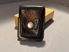Harley Davidson Motor Cycles Vintage Leather Lighter Zippo Holder Case Usa