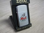 Zippo Mack Truck Bulldog Nos Never Used High Polished Chrome Slim 1988