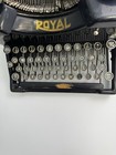 Antique 1930   s Royal Manual Black Typewriter Model 10 Double Beveled Glass Sides