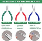 Workpro 3-packs Jewelry Making Tool Kit Jewelry Plier Set Needle Nose chain Nose