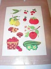 Vogart Iron On Embroidery Transfer Pattern 756 Fruits   Vegetables Vintage