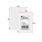 200-10000 8 5x5 5 Shipping Address Labels Half Sheet Self Adhesive For Laser Ink
