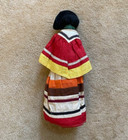 Vintage Native American Seminole Indian Woman Doll Palmetto Fiber Patchwork 12 