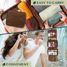 Hanging Leather Toiletry Bag Men s Shaving Dopp Kit For Travel Bathroom Shower