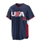 Personalized  00 Name And Number 2026 World Baseball Classic Usa Team Navy Tee
