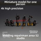 1 60 1 100 1 144 Hangar Maintenance Staff Welder Scene Figures Miniature Model