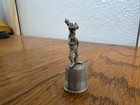 Disney Goofy Pewter Thimble Vintage About 2    Tall Standing Hands Together