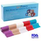 4  x5yards 10 Rolls Self Adhesive Bandage Elastic Adherent Tape First Aid Wrap
