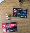 Resident Evil Id Badge-umbrella Corporation Special Ops Division Set Of 2