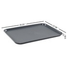 Ponpong Gray Large Plastic Trays  Multi-purpose  25 23  X 17 59   6 Packs