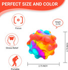 Push Pop Bubble Fidget Sensory Toy Ball - For Autism  Stress  Anxiety - Kids And