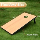 Yeeloon Cornhole Set  Regulation tailgate Size Cornhole Boards 4x2 3x2 - Natural