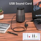 Usb To 3 5mm Jack Audio Adapter External Sound Card With 3 5mm Headphone And Mic