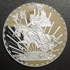 1984 Viva Mexico Una Onza Plata Pura 1 Troy Oz  999 Proof Fine Silver Round 999