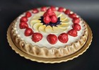Ceramic Strawberry Pie Keeper Sanor Ceramica Made In Portugal Vintage