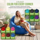 Marine Vinyl Large Bean Bag Chair - W polystyrene Beads And Certipur Foam Filled