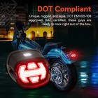 Led Rear Tail Light Brake Smoke Fit For Touring Dyna Glide Softail Sportster