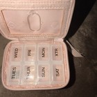 Vera Bradley Botanical Paisley Travel Pill Case Box Small Floral Zip Around 
