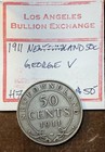 1911 Newfoundland George V Sterling Silver 50 Cents