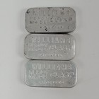 Williams Ready Made Clasp Miniature Metal Tin Patented Advertising Lot Vtg