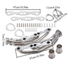 Stainless Shorty Headers For 88-97 Chevy Gmc Truck 1500 2500 3500 5 0l 5 7l