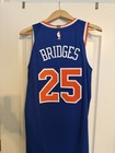 Game Used Mikal Bridges Jersey Ny Knicks 2024 25 Icon Edition 15 Points