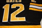Adam Oates  12 Sewn Stitched Autographed Custom Black Boston Bruins Jersey Jsa