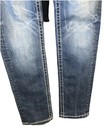 Miss Me Girls Skinny Denim Blue Jeans Distressed Jeweled Embroidered Sz 14