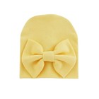 Newborn Girls  Hats   Caps Infant Big Bow Cotton Hat 0-6 Months 6-pack 6 Colo   