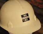 Vintage Hard Hat Jackson White Safety Helmet Sc-3 Bucyrus Erie