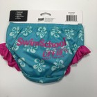 Baby Girl s Reusable Swim Diaper Aqua Leisure Teal Blue Pink 6 Mons 13-18 Lbs