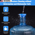 3   5 Gallon Water Jug Caps Reusable - Non-spill 55mm Bottle 55mm  Blue