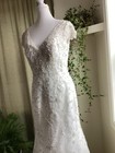 Lydia By Celebrations Size 8 Beautifully Beaded Wedding Dress