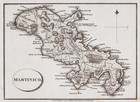 1805 Antique Map Martinico Martinique Caribbean Sea West Indies Saint Pierre 