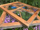 2 - 17 X 21  Vintage  Window Sashes Rare Size Old 4 Pane Frame  1940s Arts craft
