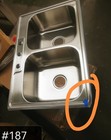 33x22 Double Bowl Kitchen Sink Drop In  topmount 18g Stainless Steel 50 50 Basin