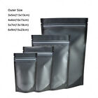 Multi-size Matte Clear Black Mylar Stand Up Zip Seal Bags W  Tear Notch W02