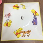 Vtg 80s Disney Winnie Pooh Frosted Glass Ceiling Light Shade 13 5    Retro Nursery