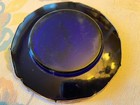 Early 20th Century Risler   Carr   Cobalt Blue Glass Dish W french Silver Overlay