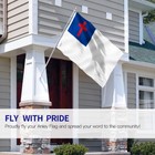 Anley Pack Of 2 Fly Breeze 3x5 Foot Christian Flag - Religious Flags Polyester