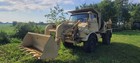 Mercedes Benz Unimog Flu419 See Backhoe Front Loader Diesel 4x4 Military Truck